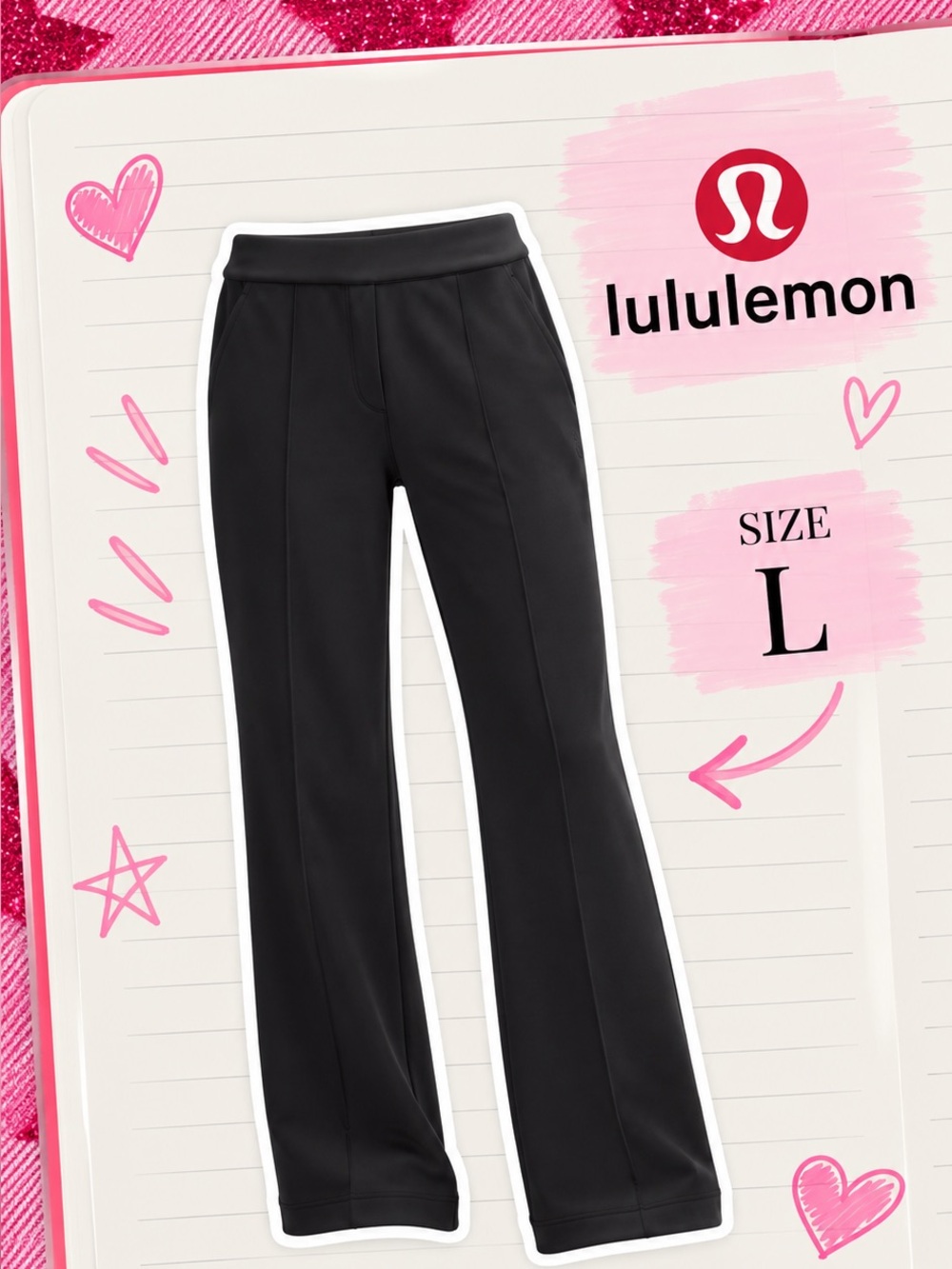Lululemon | Softstreme Pintuck Mid-rise Pants Black